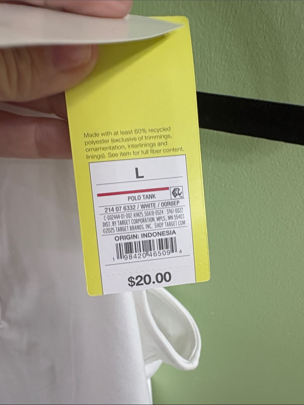 all in motion White Sleeveless Polo Tank with Collar - Picture 4 of 5
